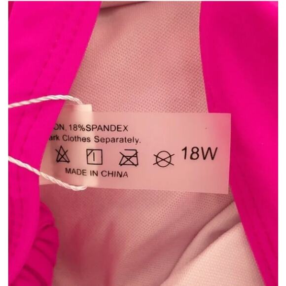 One Piece Swimsuits Bathing Suit Twist Front Ruched Size 18W - Picture 2 of 3